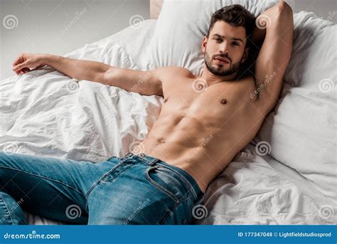 hot guy sleeping|Muscular Man Sleeping royalty.